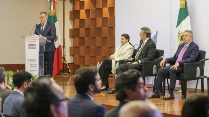 PRESENTAN SECRETARÍAS DE RELACIONES EXTERIORES Y DE ECONOMÍA, JUNTO CON EL CCE, PLAN MÉXICO AL CUERPO DIPLOMÁTICO ACREDITADO EN EL PAÍS